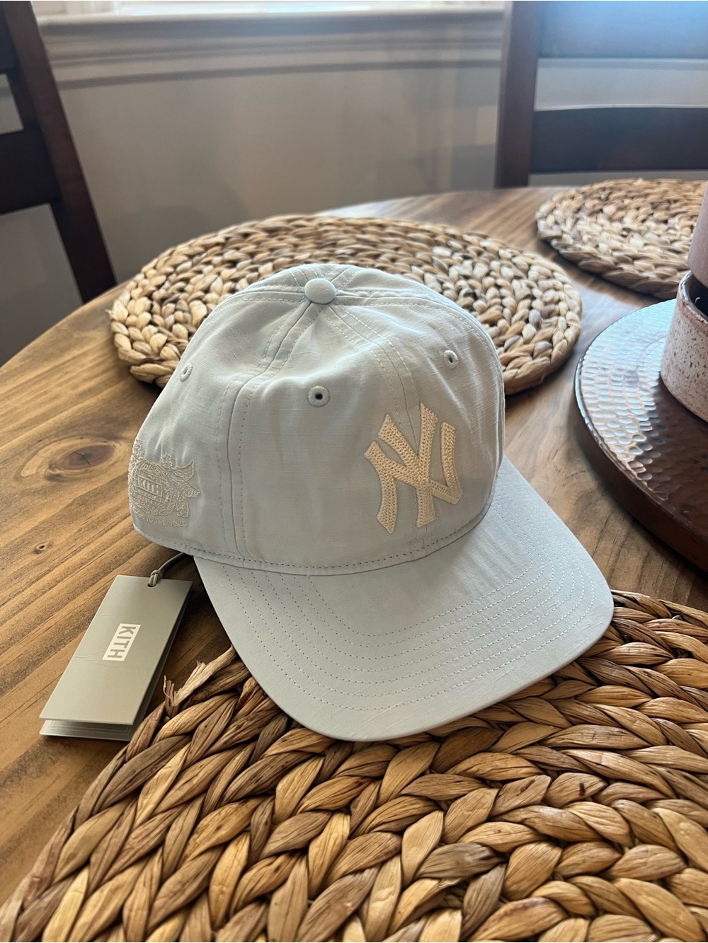 Kith Pale Blue NY Yankees Embroidered Baseball Cap new with tags